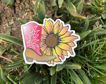 Stickers | Sunflower Cowboy Boot