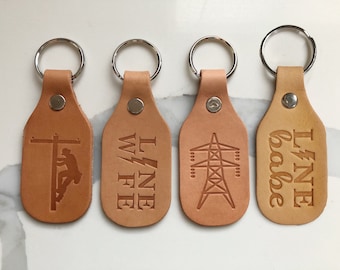 Keychain | Line Life | Leather