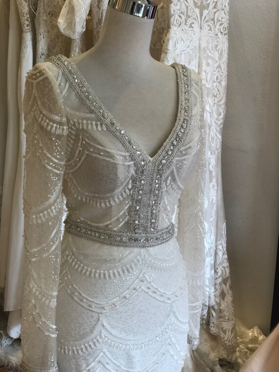 gatsby style wedding dress