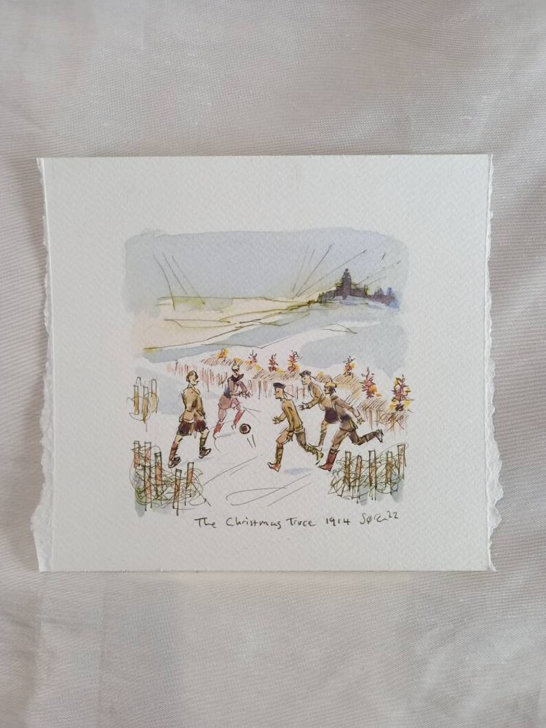 The Christmas Truce Football Ww1 Unique Handmade Original - Etsy