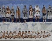 The Christmas Truce 1914 British German soldiers hold a joint burial service at a shell crater in 39 no man 39 s land 39
