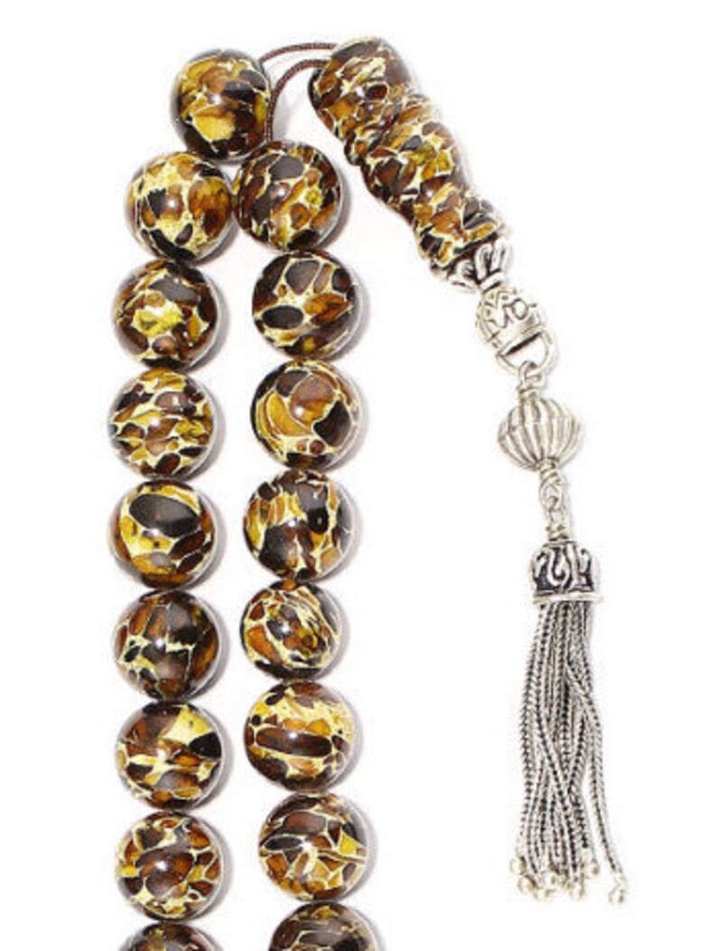 Mosaic amber Worry beads set made of selected natural amber Etsy