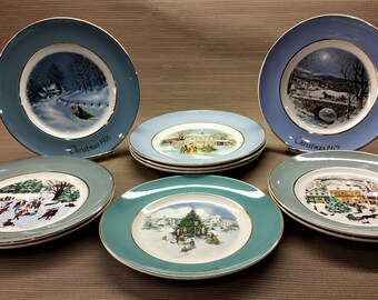 8/" 1977 1999 Avon 9/" Christmas plates choice 1976