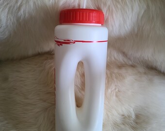 TWA AIRLINES memorabilia plastic water bottle with straw