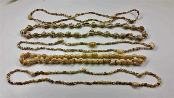 11 ASSORTED SHELL LEI Necklaces Vintage 1970's - … - image 3