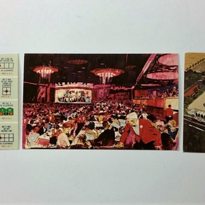 1960&#39;s LAS VEGAS HISTORIC Sand&#39;s Hotel and Casino Vintage Unposted Post Cards Set of 3 Pieces of Collectible Memorablia