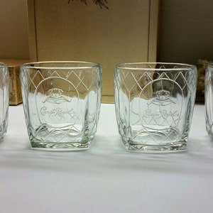 Set of 4 Square Bottom Sculptural Glasses – Sunbeam Vintage