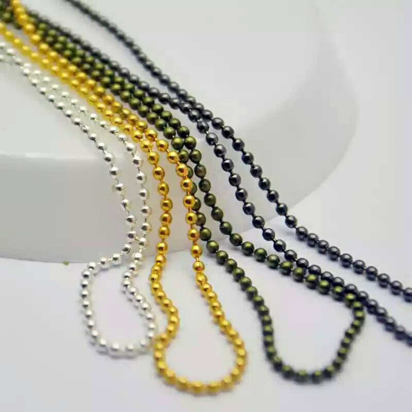 1mm Beads Chain | Etsy