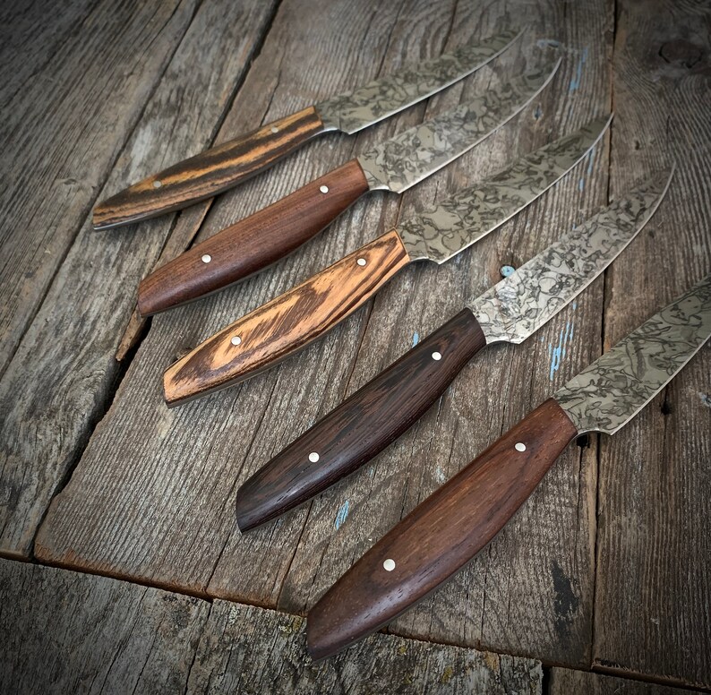 Mustard Patina Steak Knife Etsy