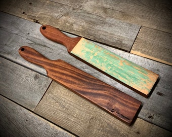 Premium Exotic Wood Leather Strop