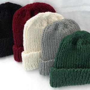 Hand KNITTED ACRYLIC DOCK Hats Skullcap & Beanies