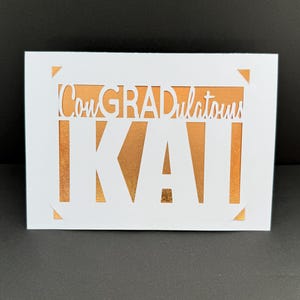ConGRADulations card Customized Name Congratulations Graduation Card Personalized Name Congrats Card for Graduation Funny Card for him her