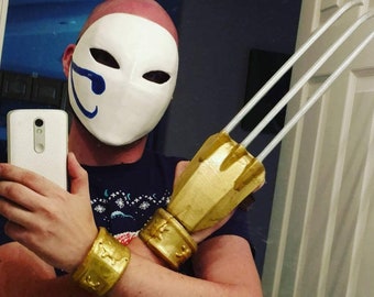 Vega mask, Street Fighter, cosplay prop, 3d printed and hand painted,