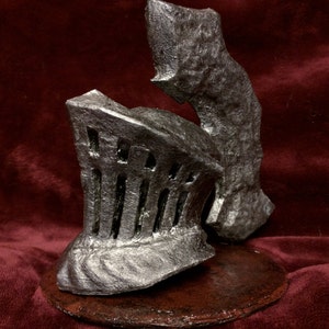 Havel the Rock helmet, Desk Prop, Ornamet, Display Bust, 3D printed, Hand Painted, Gamer Gift