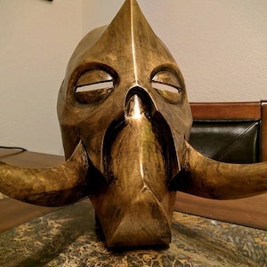 Skyrim Mask, Konahrik, Dragon Priest, Cosplay, 3D printed and hand painted