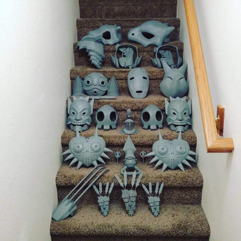 Zelda Mask Keaton Mask Ocarina of Time Majora's Mask Etsy