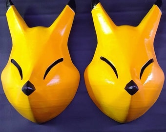 Zelda mask, Keaton Mask, Ocarina of TIme, Majora's Mask, 3D printed, Wearable Cosplay, Kafei, Fox mask, gaming gift, hand painted