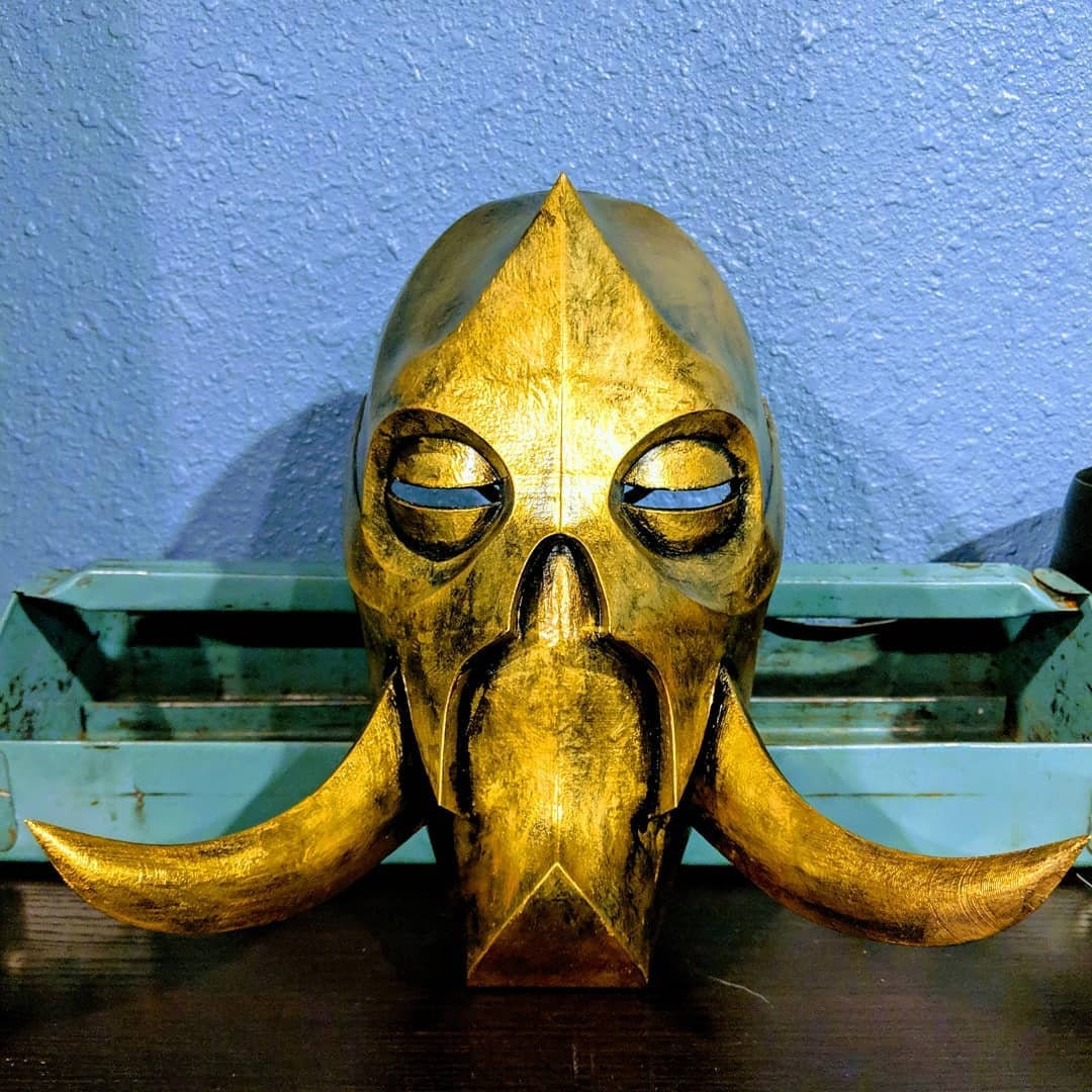 Pilgrim barndom skræmmende Skyrim Mask Konahrik Dragon Priest Cosplay 3D Printed and - Etsy