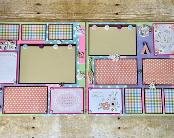12x12 Baby Girl Scrapbook Pages
