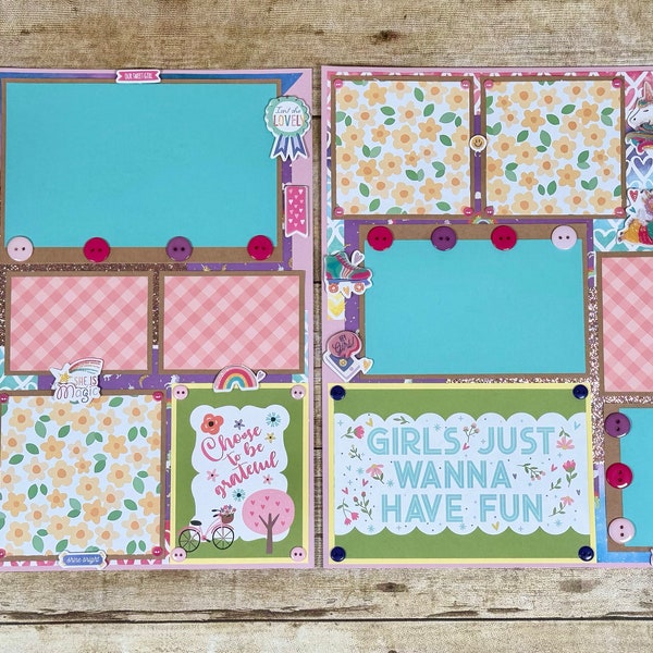 12x12 Daughter Scrapbook Pages
