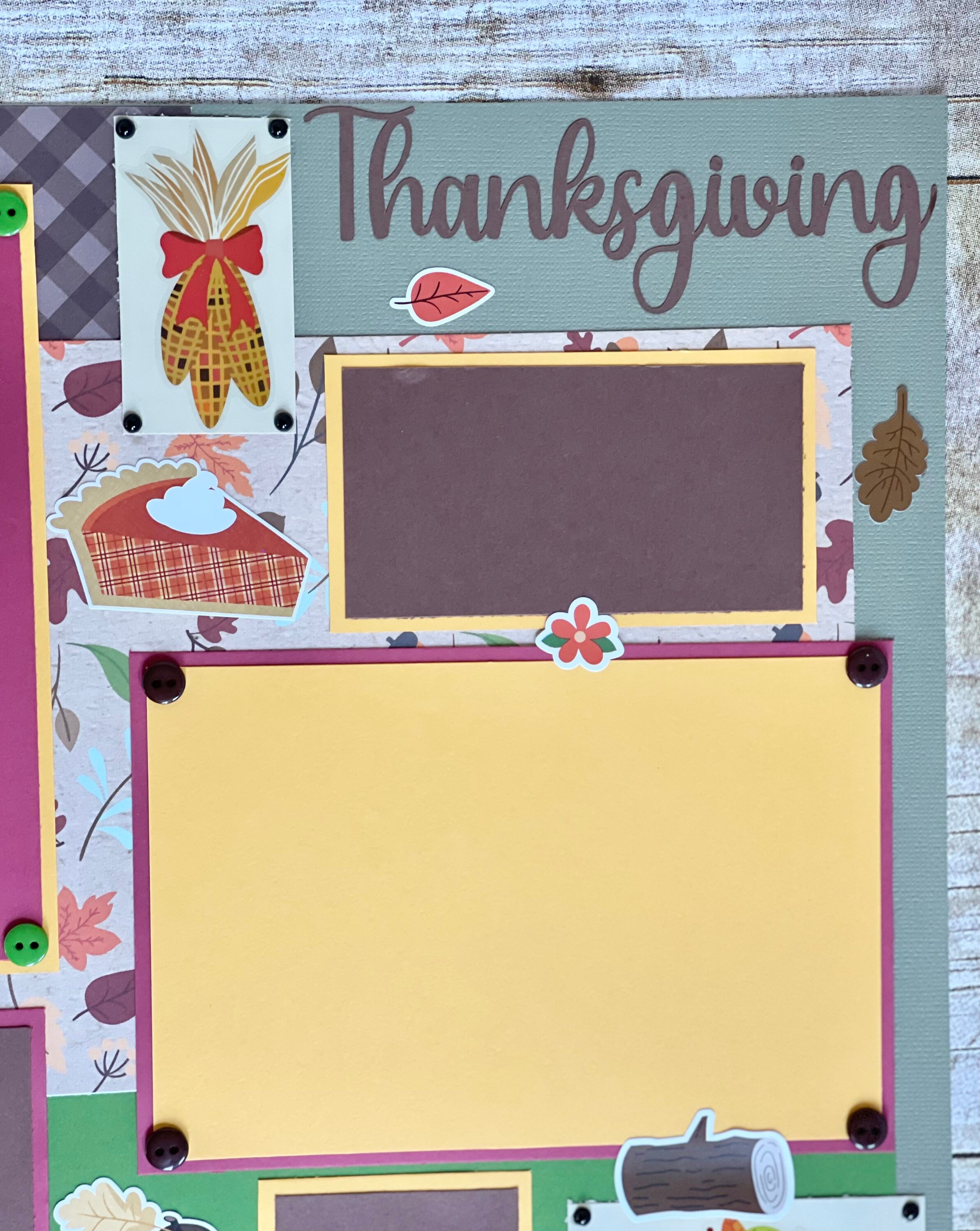 12x12 Thanksgiving Scrapbook Pages - Etsy