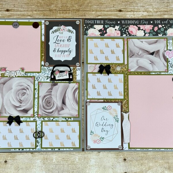 12x12 Wedding Scrapbook Pages