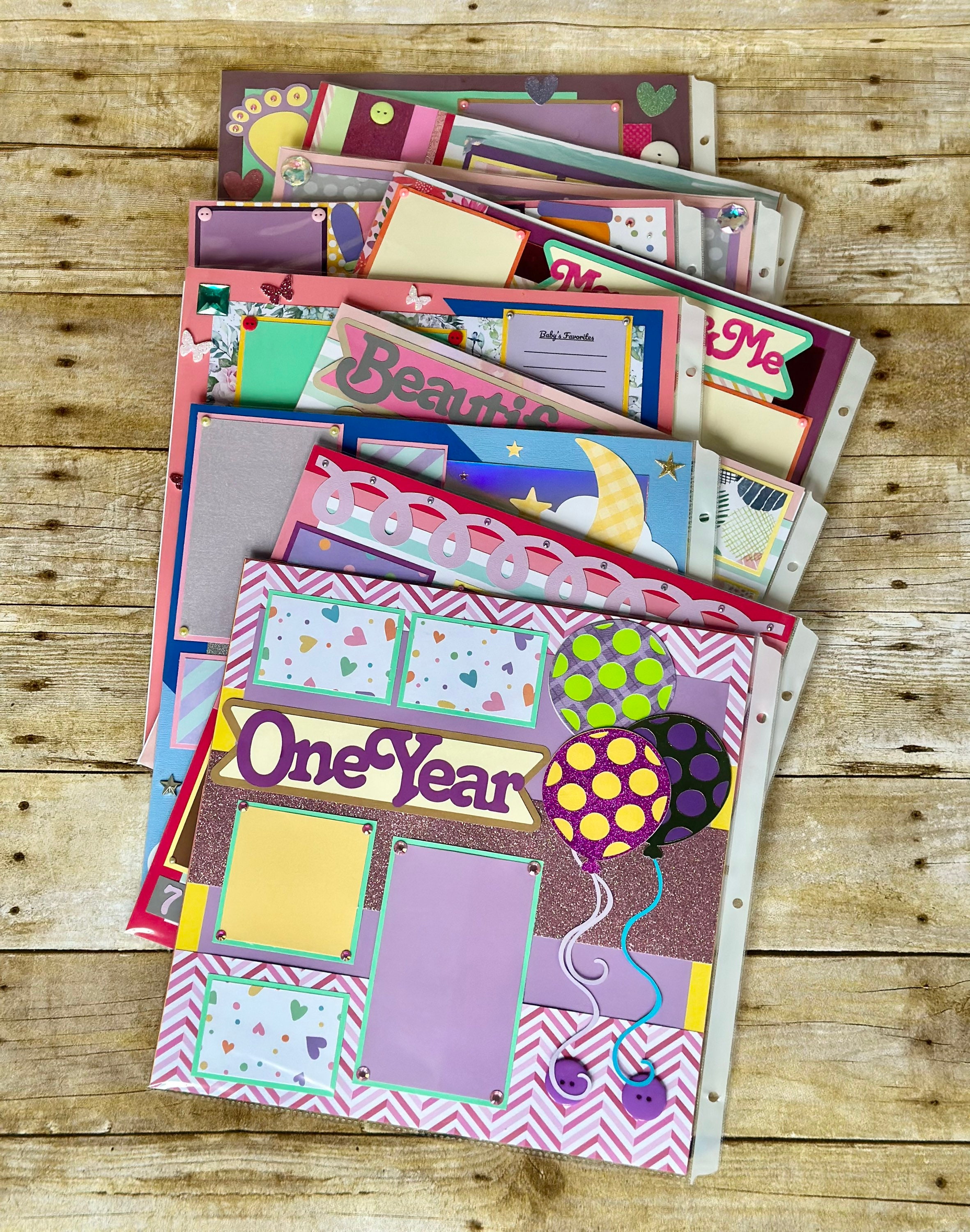 12x12 Baby Girl Scrapbook Album Etsy