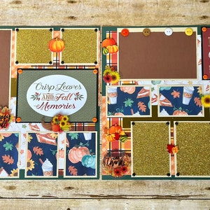12x12 Autumn Scrapbook Pages