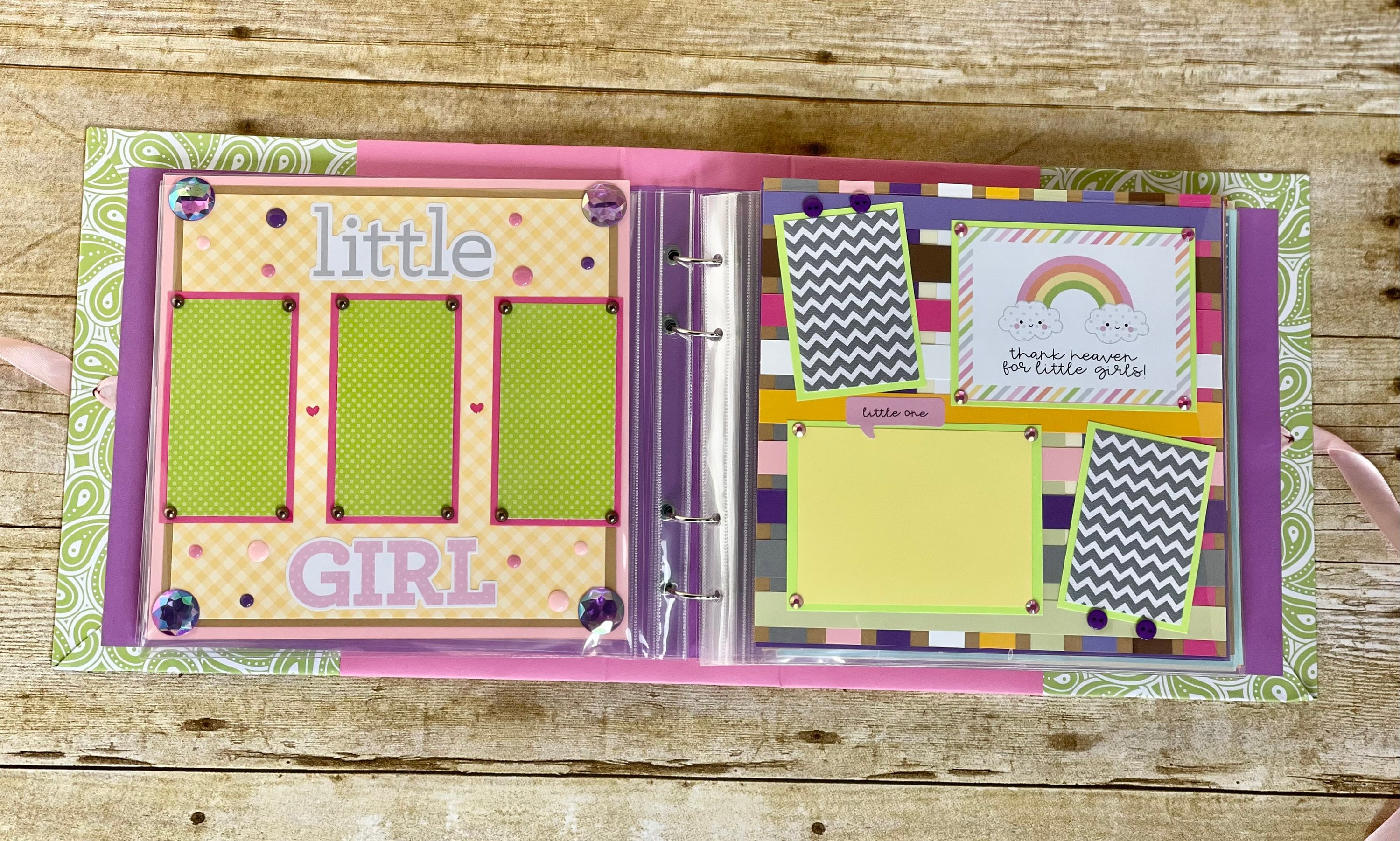 Baby Girl Scrapbook Album Etsy