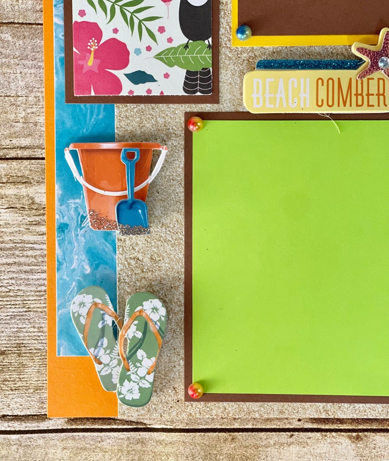 12x12 Beach Vacation Scrapbook Pages - Etsy