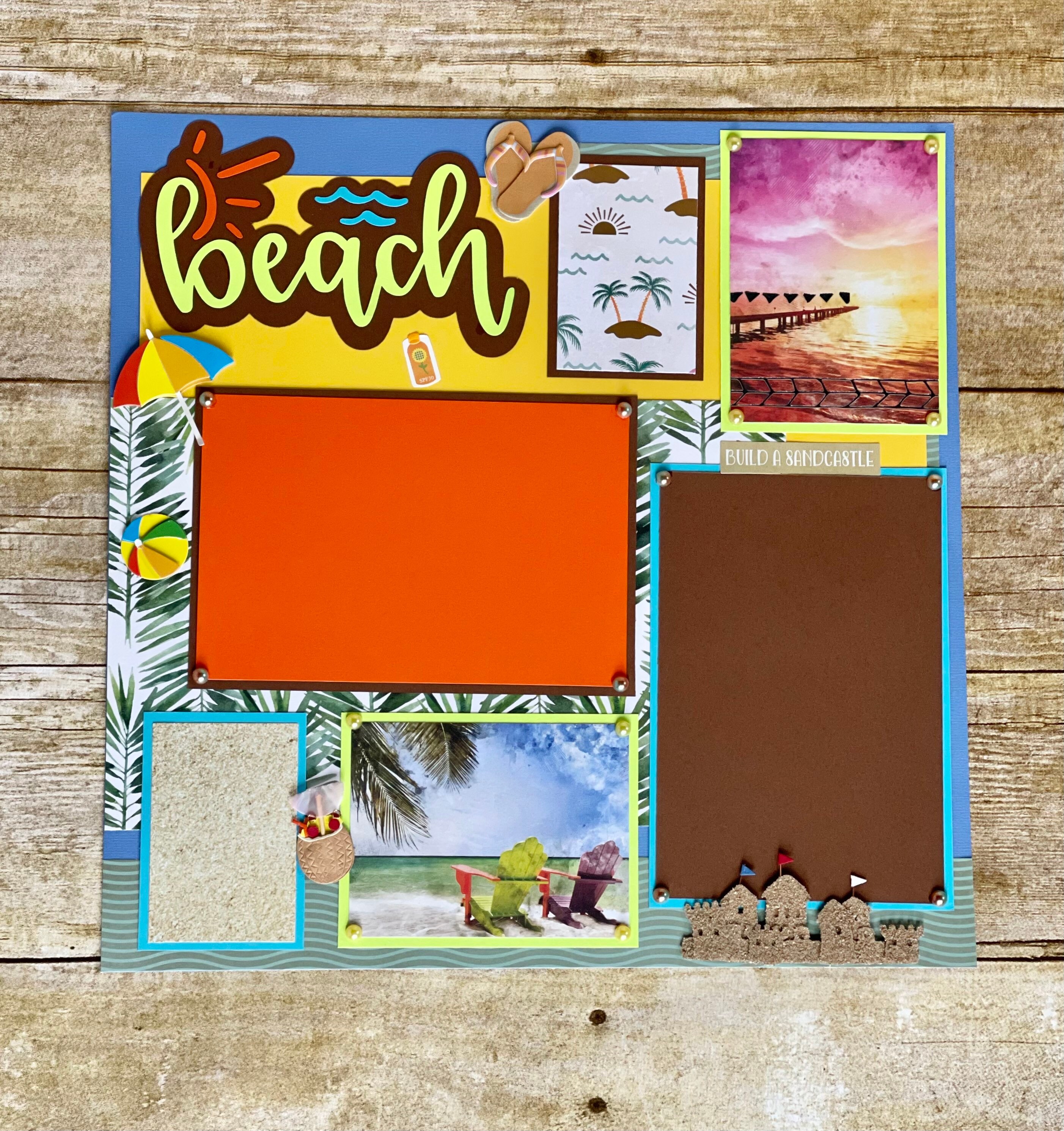 12x12 Beach Scrapbook Pages - Etsy