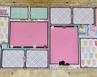 Baby Girl Scrapbook Pages