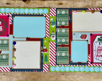 A Cozy Winter's Night Scrapbook Page Kit - 12x12 Winter Scrapbooking ...