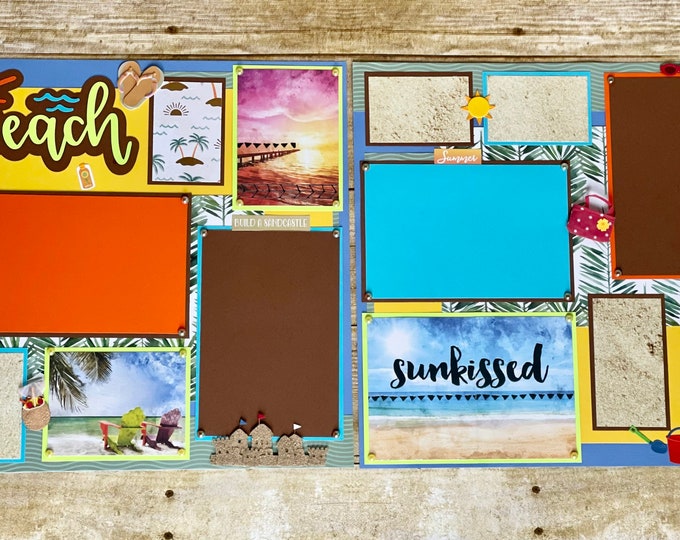 12x12 Beach Scrapbook Pages - Etsy