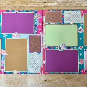 12x12 Mermaid Scrapbook Pages