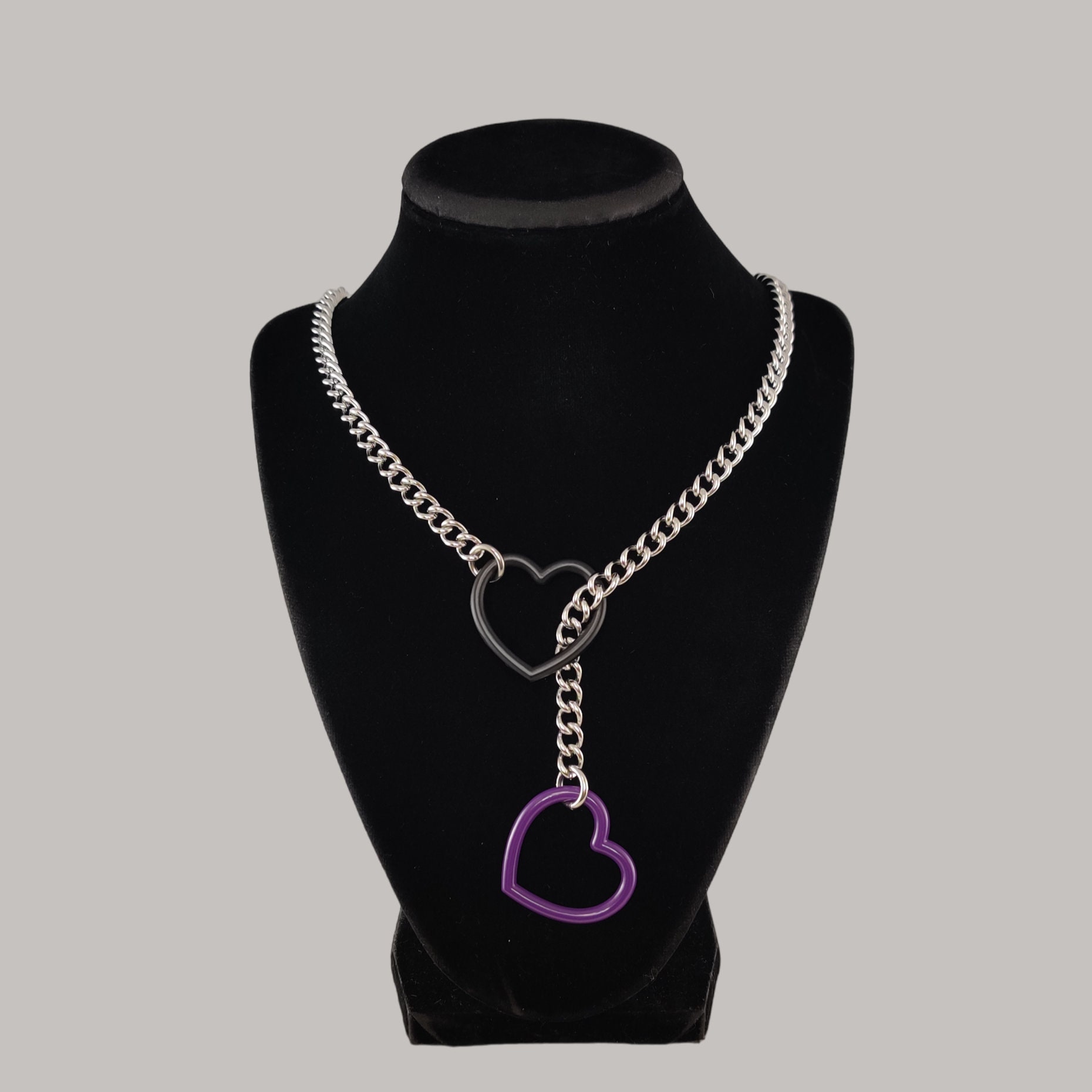 【BLACKPURPLE】Heart Basic Chain Necklace Man il_fullxfull.6016904052_ovu8.jpg
