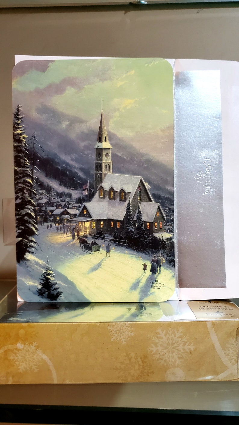 2 Boxes of Thomas Kinkade Moonlit Village 36 Cards