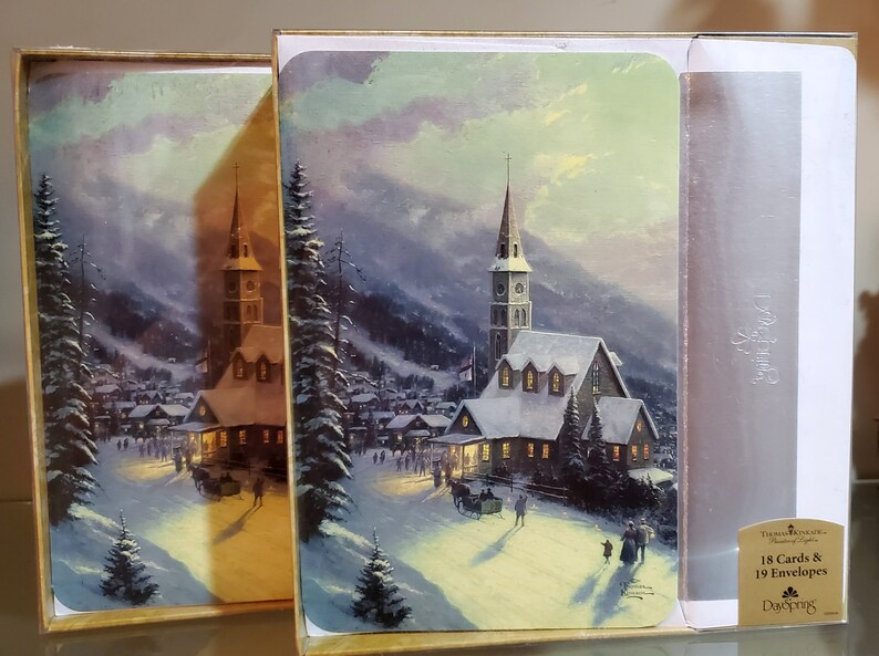 2 Boxes of Thomas Kinkade Moonlit Village 36 Cards