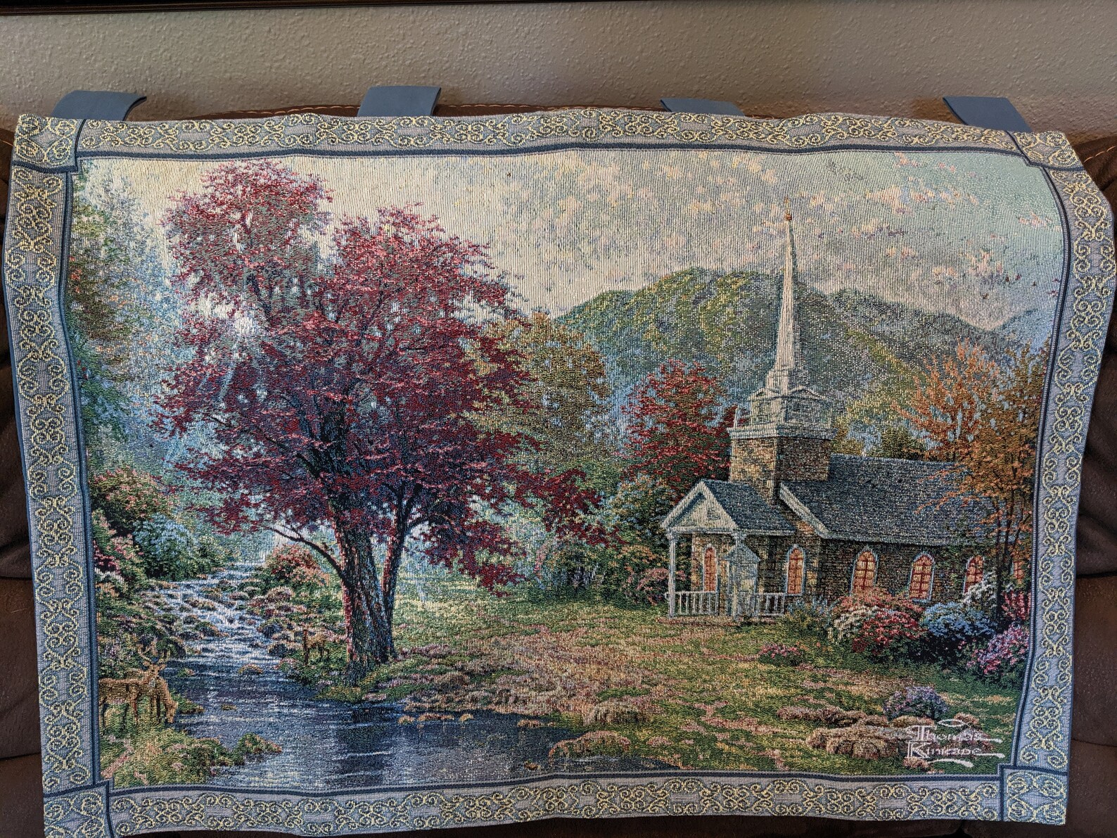Thomas Kinkade Tapestry
 Thomas Kinkade s Stream of Living Waters Ll Wall Tapestry