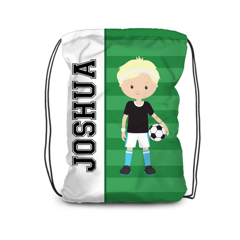 Soccer Personalized Drawstring Backpack Boys Sports Football Etsy