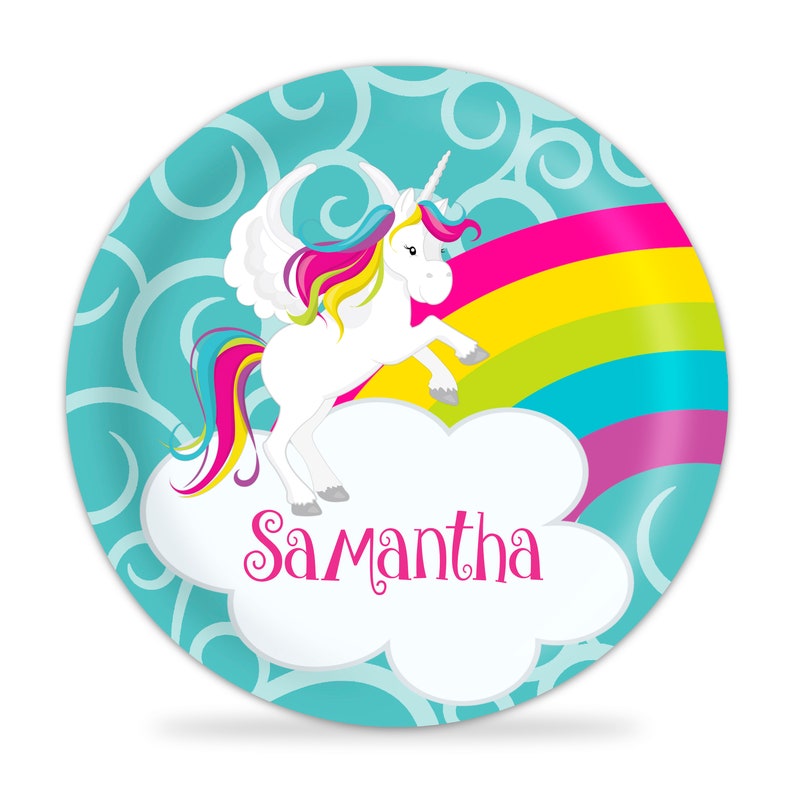 Unicorn Plate - Pink