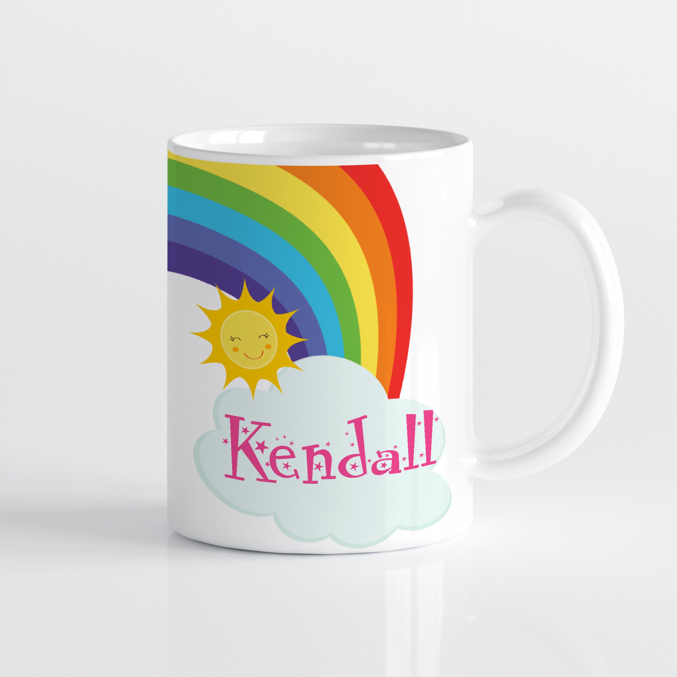 Cute Sunshine and Rainbows Tumbler Cup – Amy's Coffee Mugs