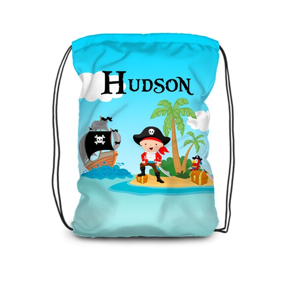 Mochila para bebé niño personalizada y con dibujo de un pirata.