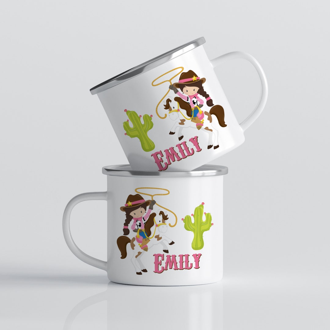 Personalized Cowgirl Kids Flatware Set - 3 Piece Stainless Steel Utensils For Toddlers