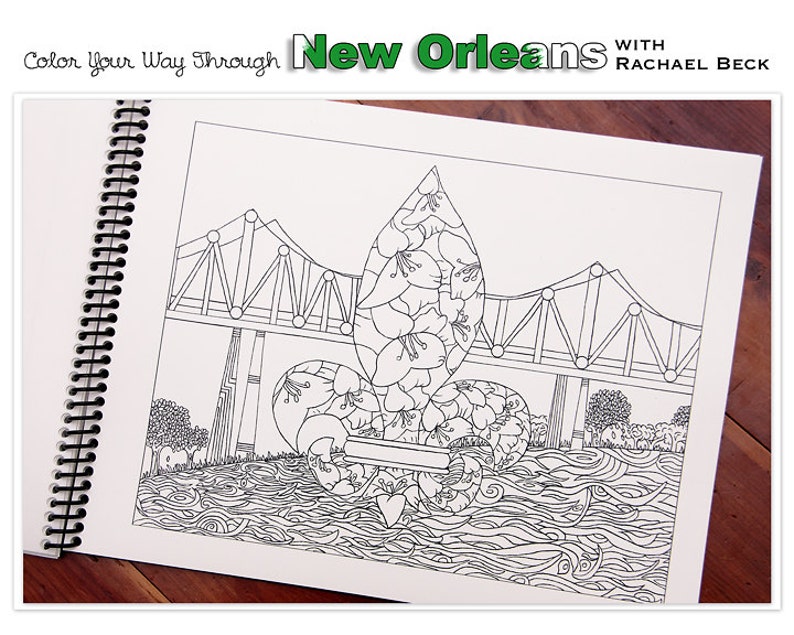 Adult Coloring Book: Color Your Way Through New Orleans - Etsy