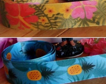 Hawaii Printed double side Satin Ribbon 1” by 10 yards * free shipping *