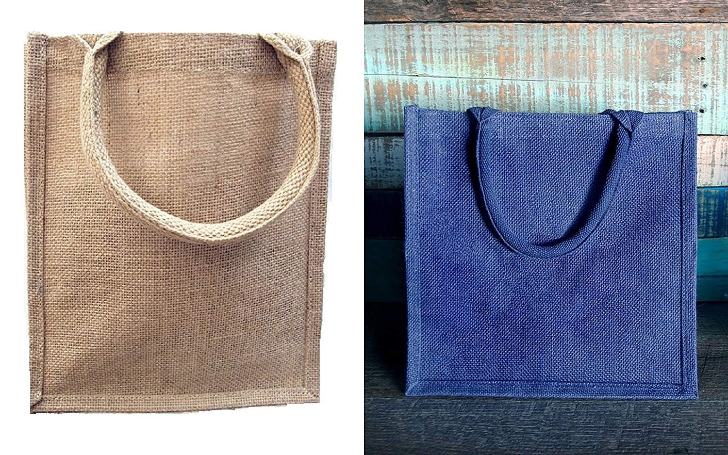 Bluenut Jute-Tote-Shopping-Bag-for-Women Large-Burlap-Beach-Tote-Bag  Farmers