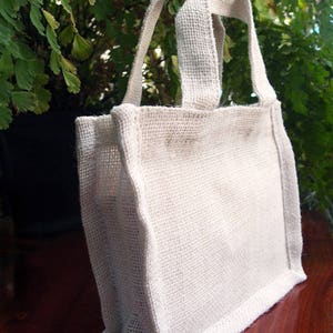 Small Burlap Party Favor Bags Jute Gift Tote Bags (pack of 6) - Choose ...