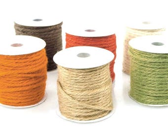 FancySupply Natural Burlap Jute twine Cord - 1/8-Inch, 3.5mm x 25 yards - Choose Colors * free shipping *