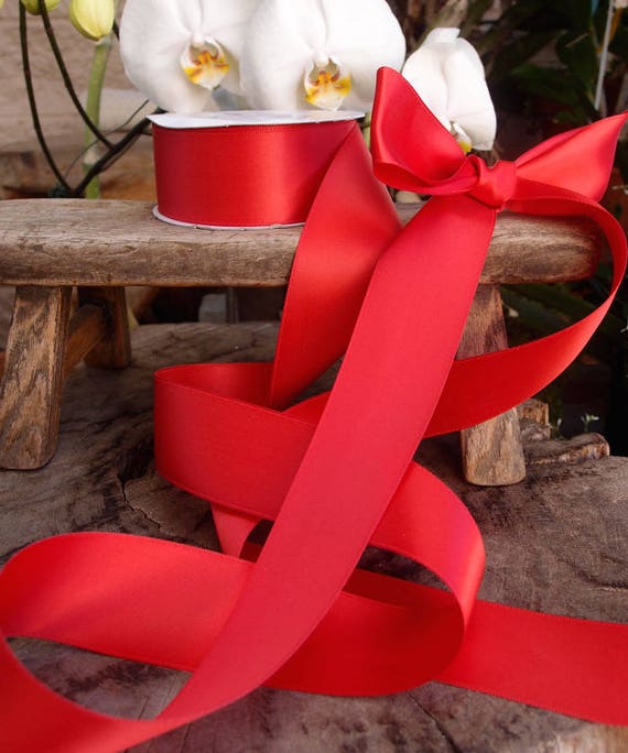 Buy Red Ribbon for Gift Wrapping Red Satin Ribbon 3/8 in 25 Yards